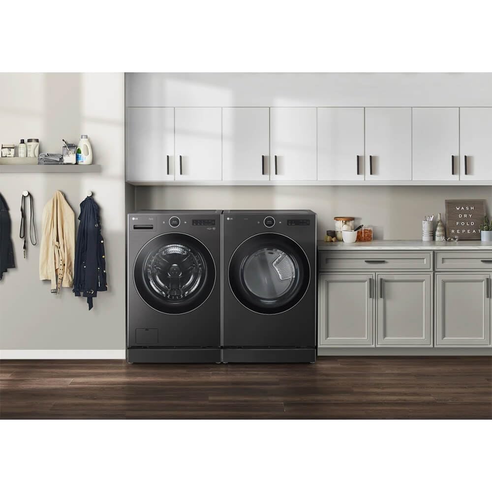 7.4 cu. ft. Vented Stackable Electric Dryer in Black Steel J158084