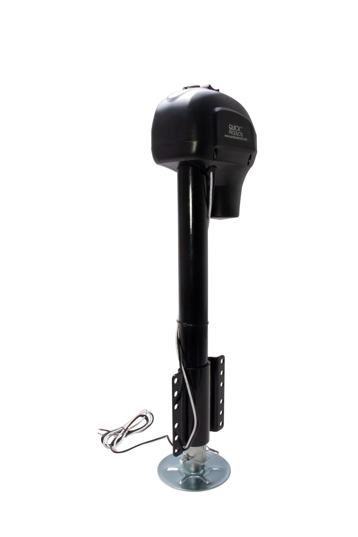 Electric A-Frame Tongue Jack with Side-Mount LED Work Light, 3,650 lbs. Capacity, Black E56626