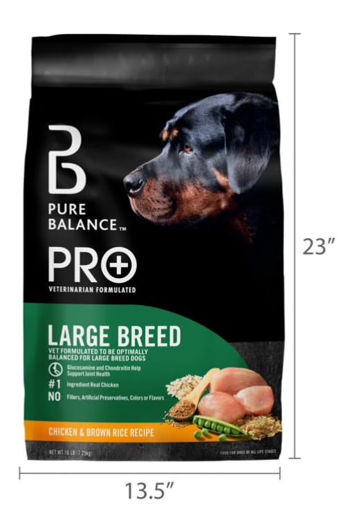Large Breed Chicken & Brown Rice Dry Dog Food 16 Lbs F5604