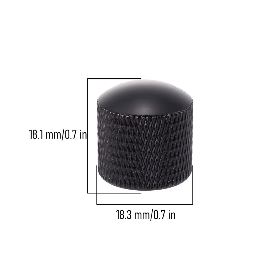 Black Metal Guitar Knobs S525