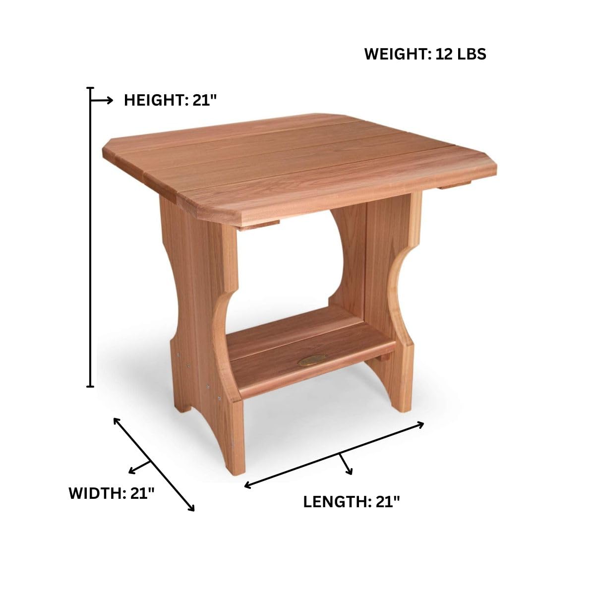 3-Piece Cedar Chair and Table Set V4982