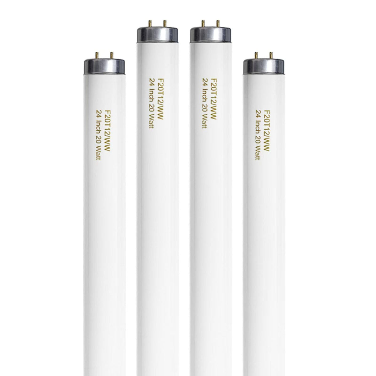 20 Watt Soft Warm White T12 Fluorescent Tube Light Bulb 24 Inch 4 Count S9815