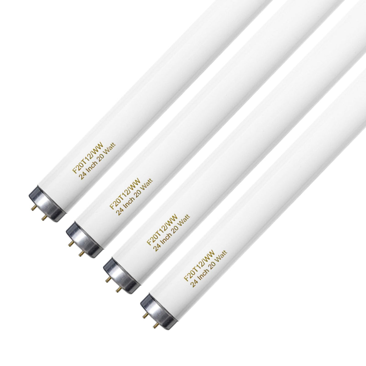 20 Watt Soft Warm White T12 Fluorescent Tube Light Bulb 24 Inch 4 Count S9815