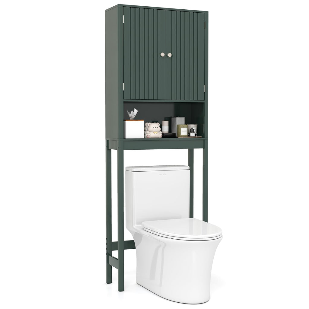Over The Toilet Storage Cabinet with Fluted Doors R905962