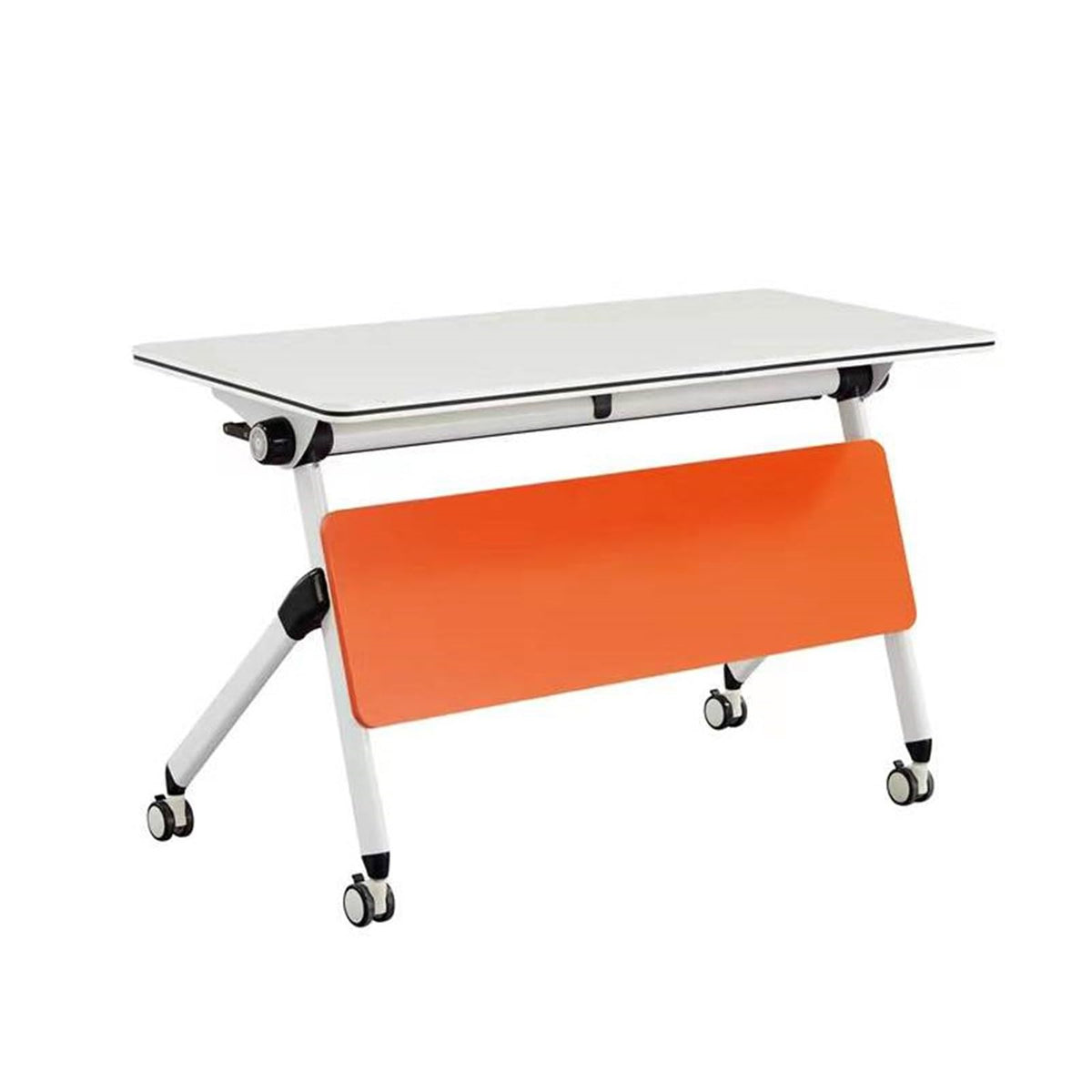 Folding Conference Table with Silent Wheels 120-180cm J2421