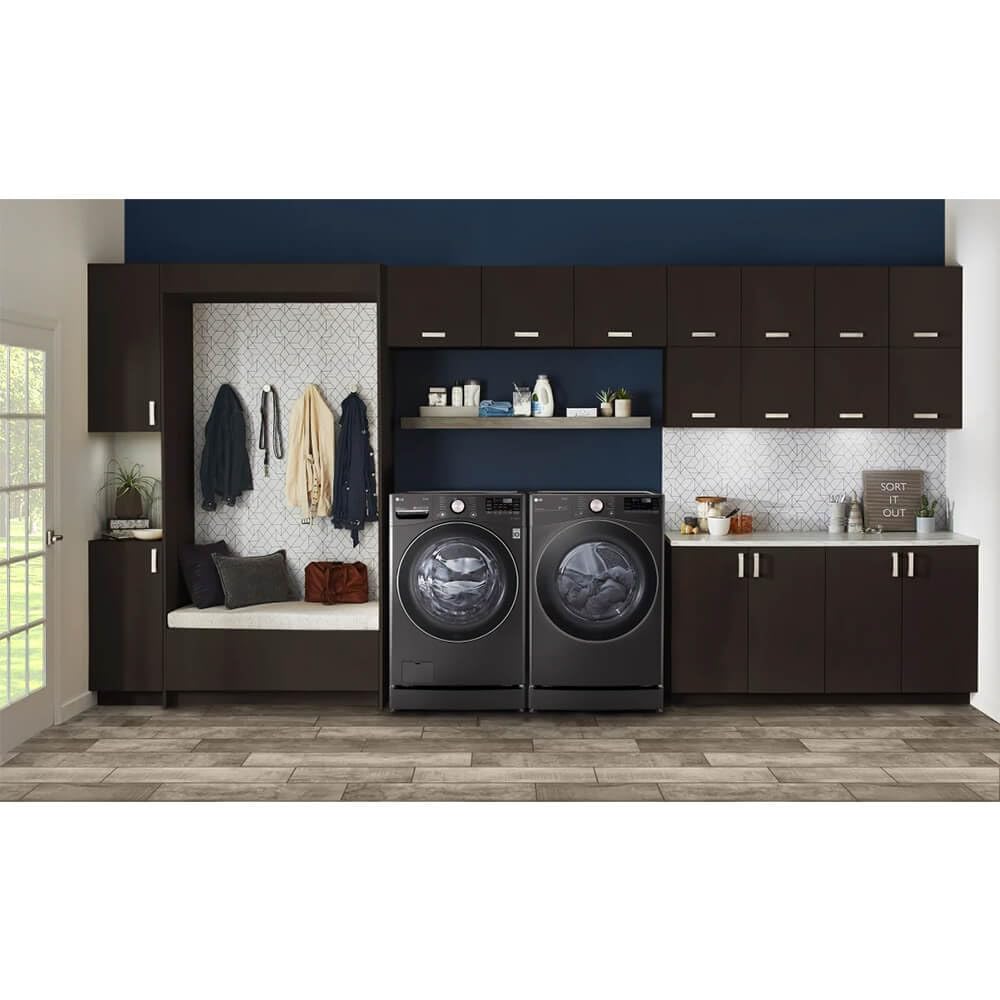 7.4 cu. ft. Vented Stackable Electric Dryer in Black Steel J158084