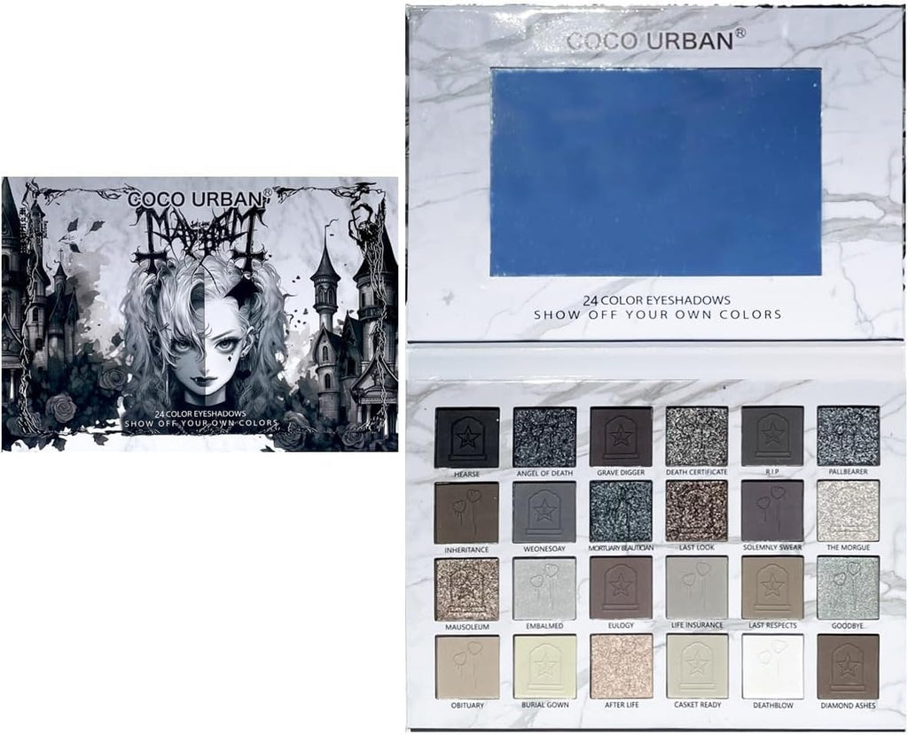 Black Grey Smokey Eyeshadow Palette P94278