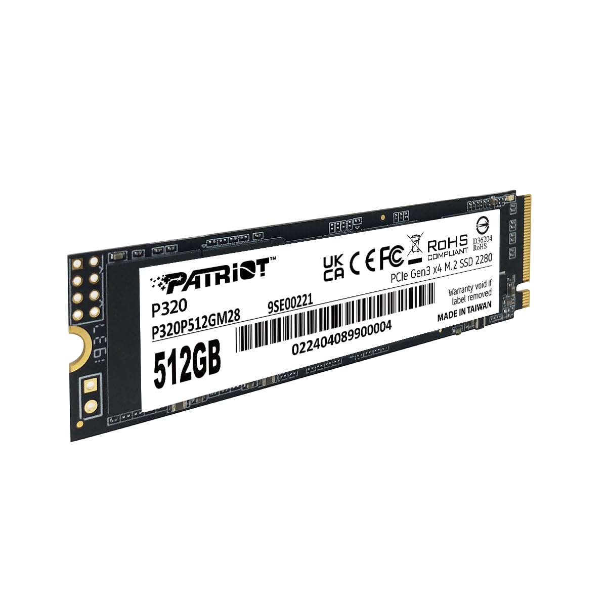 512GB PCIe Gen 3x4 M.2 2280 SSD T109640