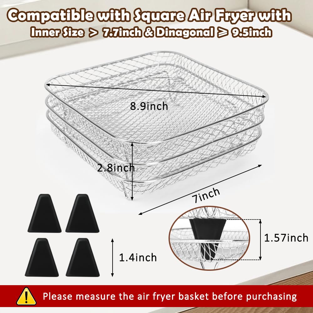 7 inch Square Air Fryer Rack P4610