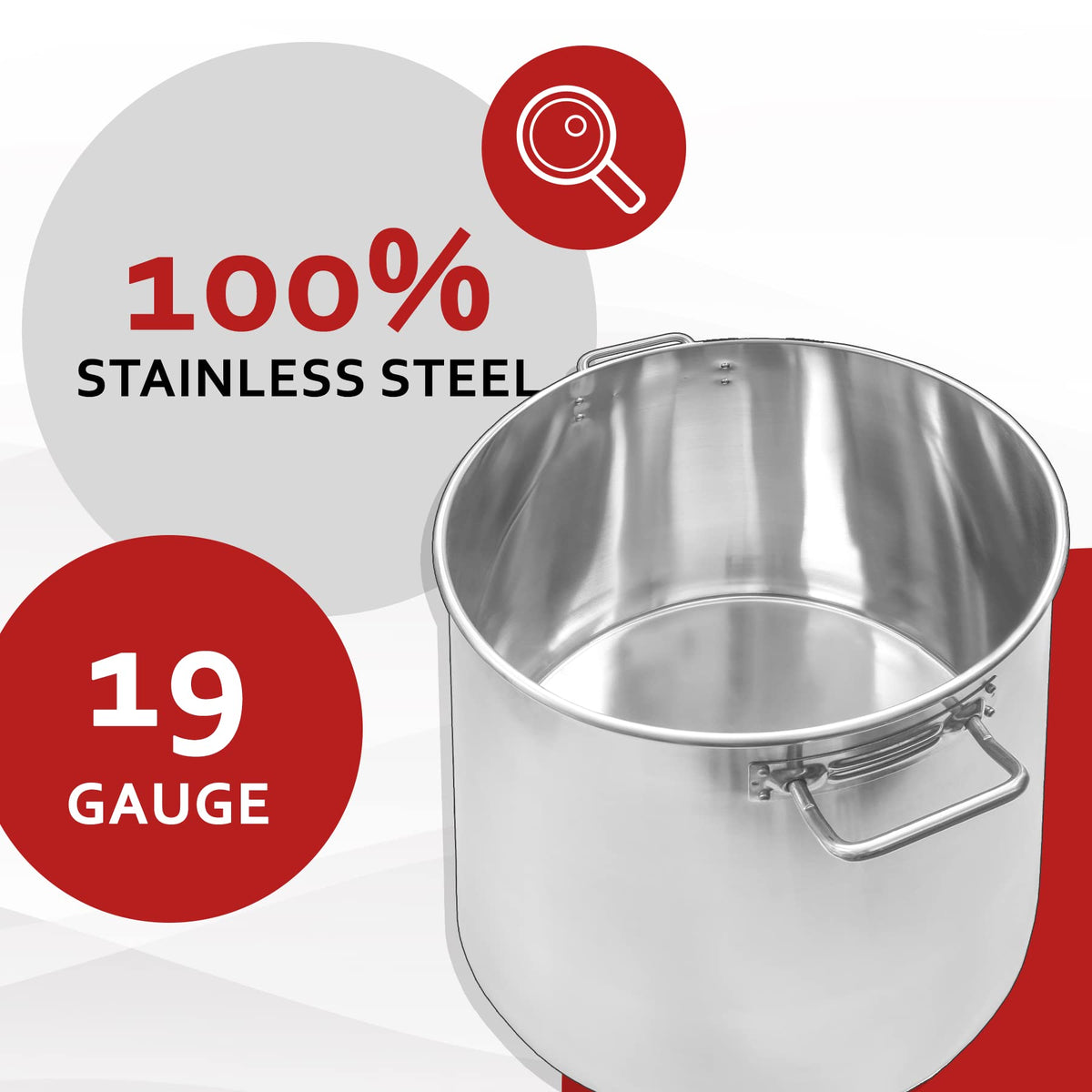 40-Quart Stainless Steel Stock Pot H980608