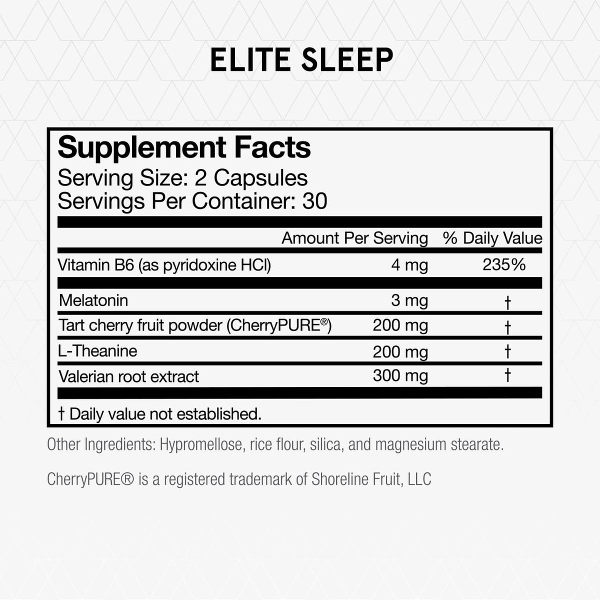 Melatonin L-Theanine Valerian Root Capsules C6901