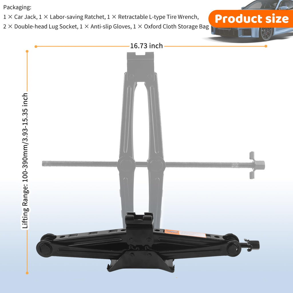 Heavy Duty Scissor Jacks Car Set H488721