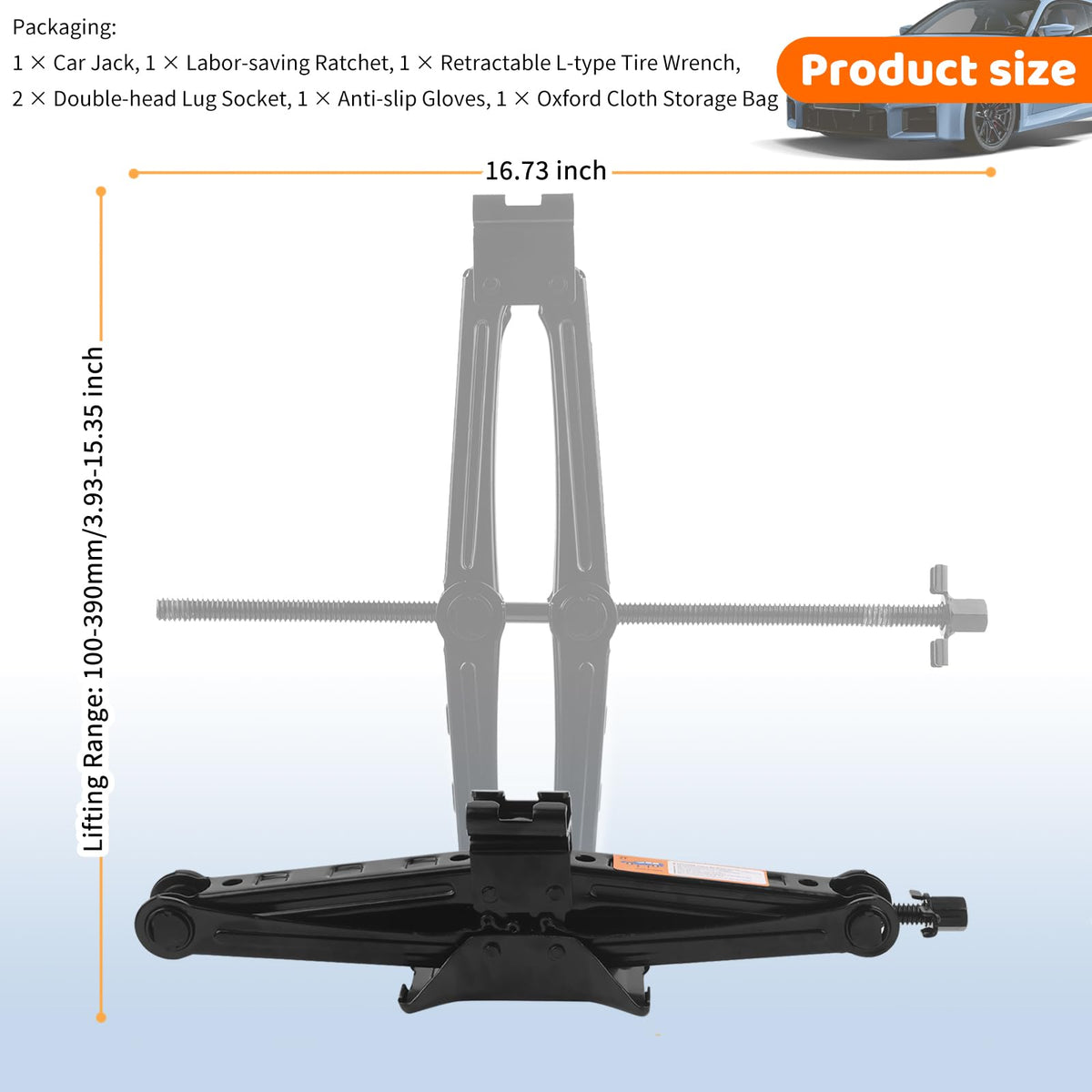 Heavy Duty Scissor Jacks Car Set H488721
