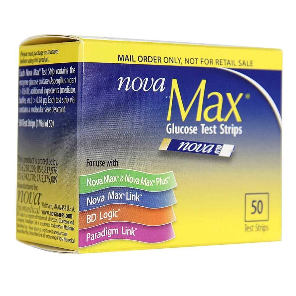 Glucose Test Strips, Box of 50 Strips W194