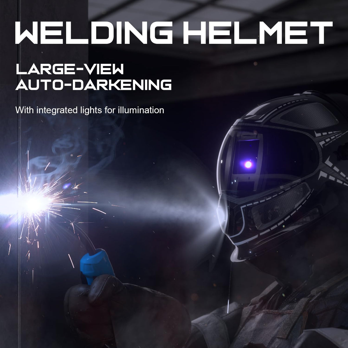 Welding Helmet with Respirator Auto Darkening U958817