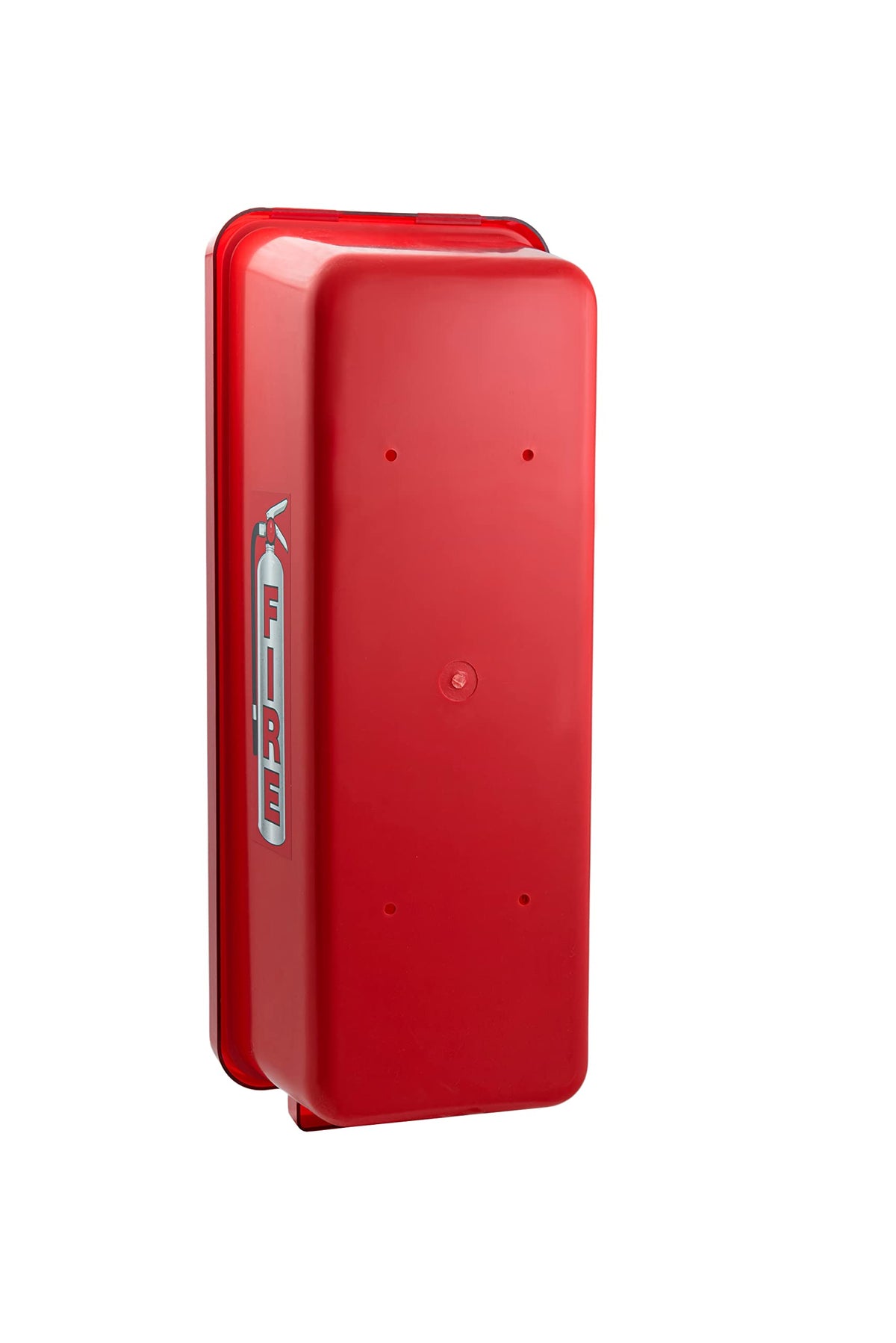 Red Surface-Mounted Fire Extinguisher Cabinet for 2 1/2 lb. or 5 lb. Fire Extinguishers D133