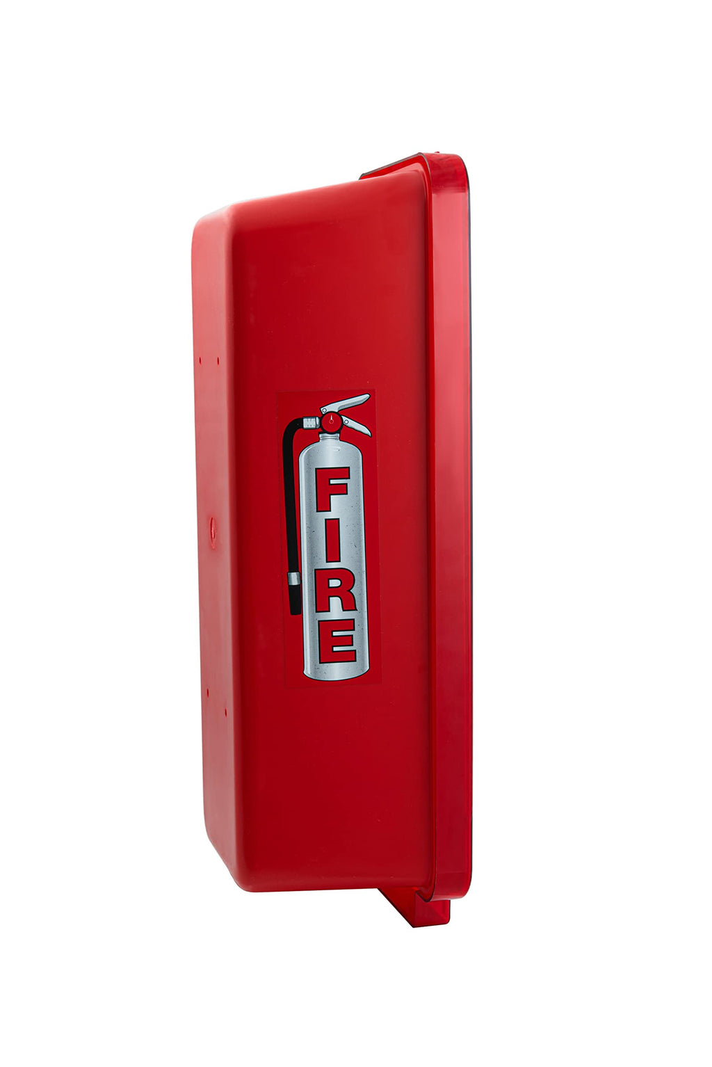 Red Surface-Mounted Fire Extinguisher Cabinet for 2 1/2 lb. or 5 lb. Fire Extinguishers D133