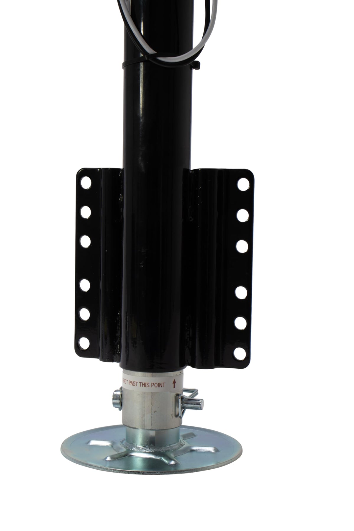 Electric A-Frame Tongue Jack with Side-Mount LED Work Light, 3,650 lbs. Capacity, Black E56626