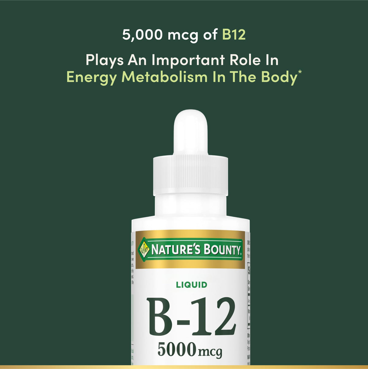 Vitamin B12 5000 mcg Sublingual Liquid 2 Fl Oz M329