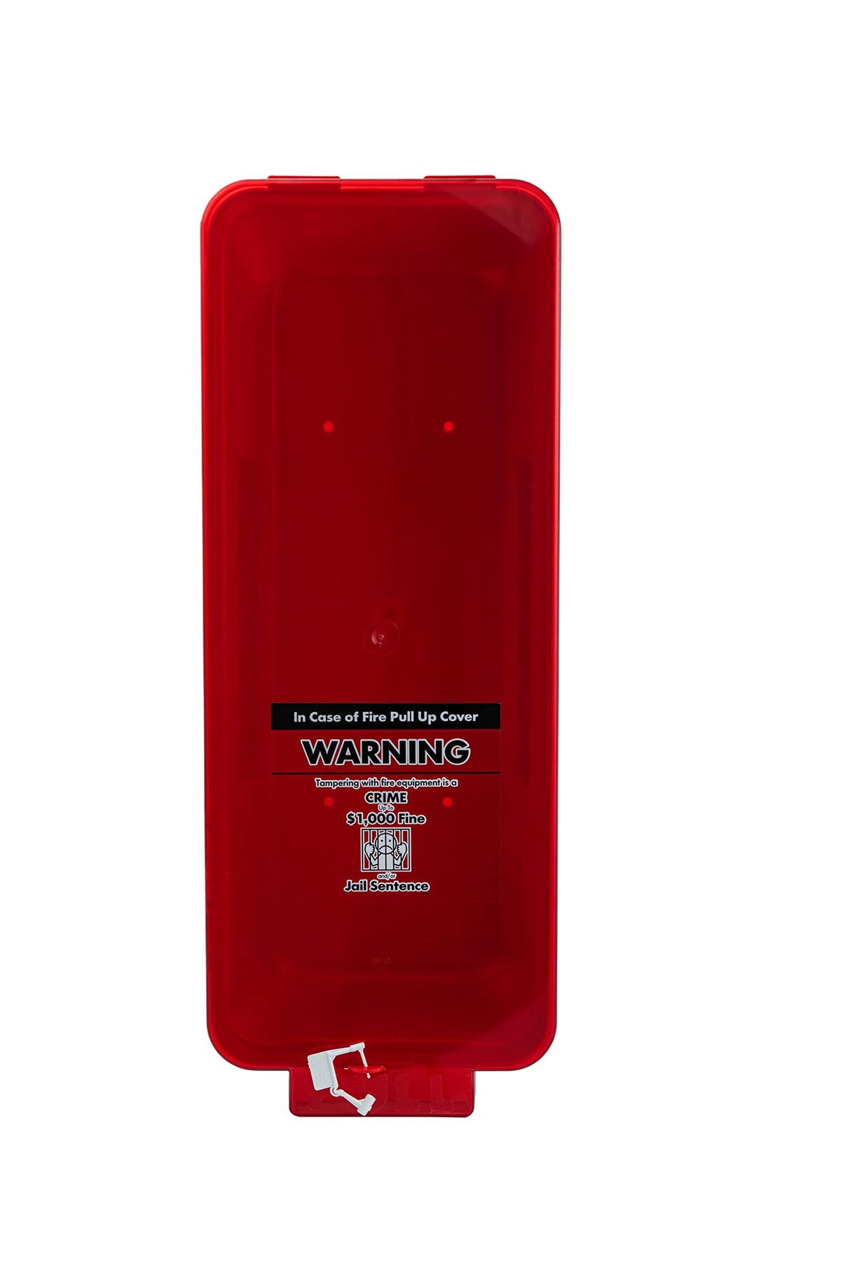 Red Surface-Mounted Fire Extinguisher Cabinet for 2 1/2 lb. or 5 lb. Fire Extinguishers D133