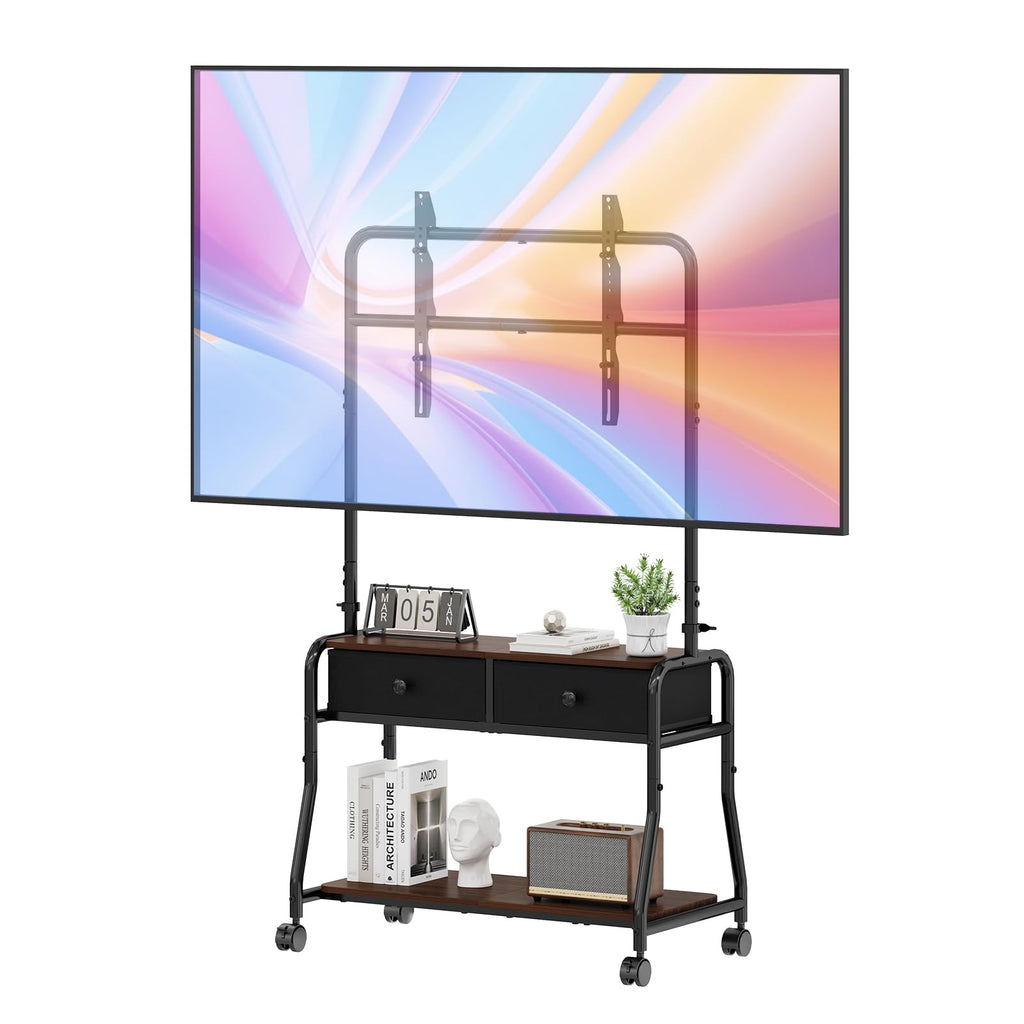 Rolling TV Stand with Mount for 32–75 Inch TVs G3075