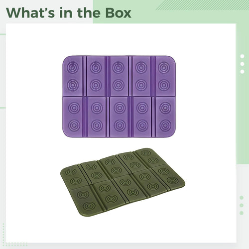 2 Pcs Waterproof Foam Camping Mat and Seat Cushion S286