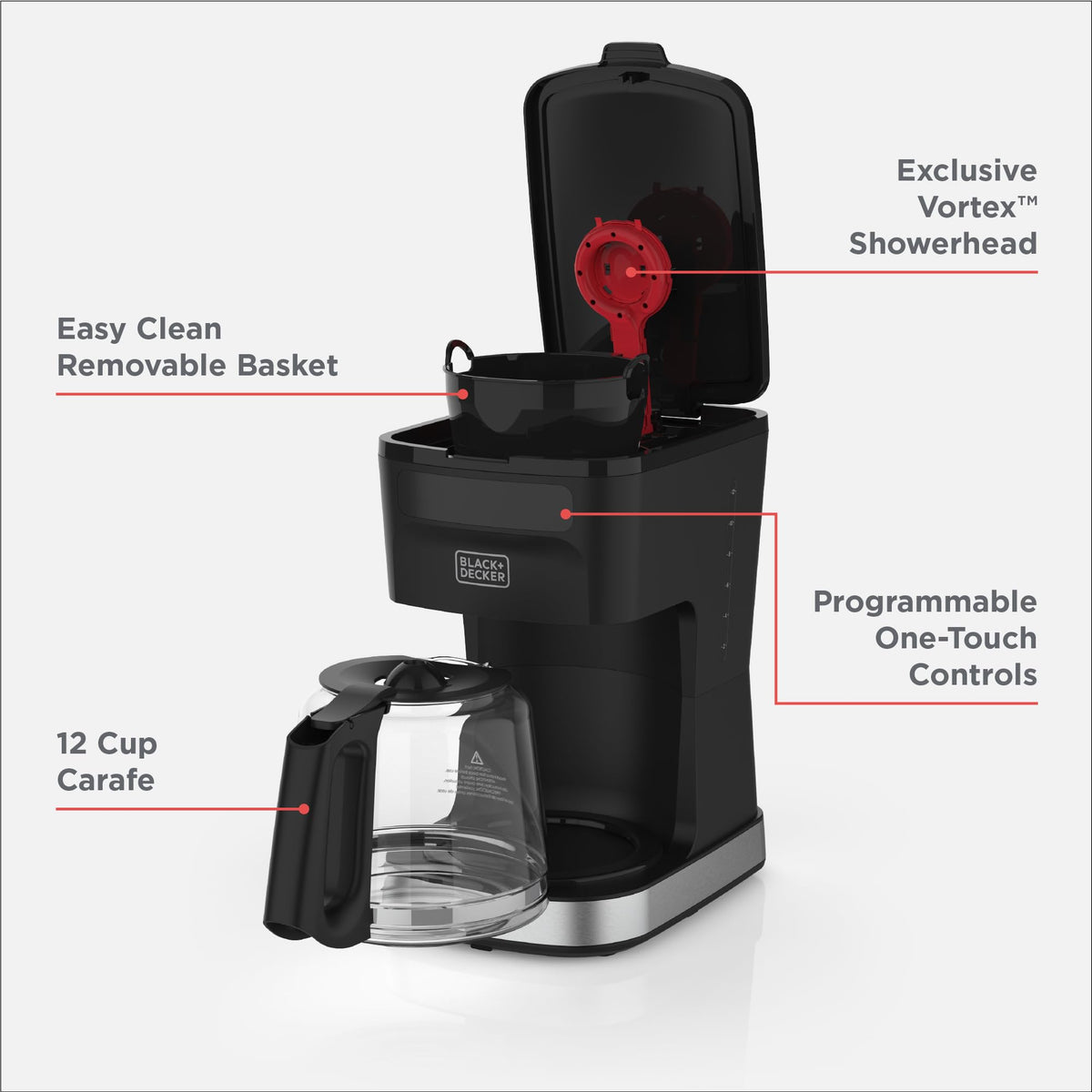 12-Cup Programmable Coffeemaker E105