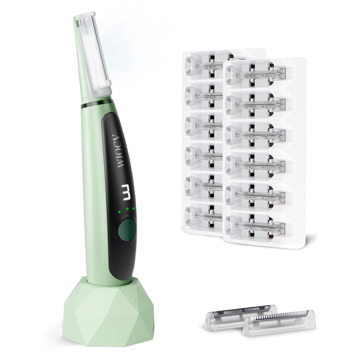 Green Electric Facial Razor H15660