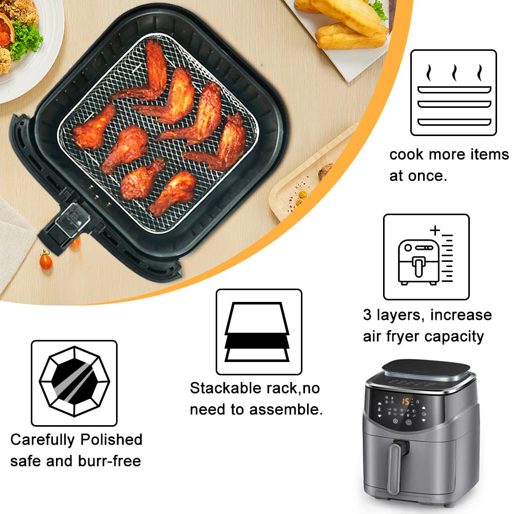 7 inch Square Air Fryer Rack P4610