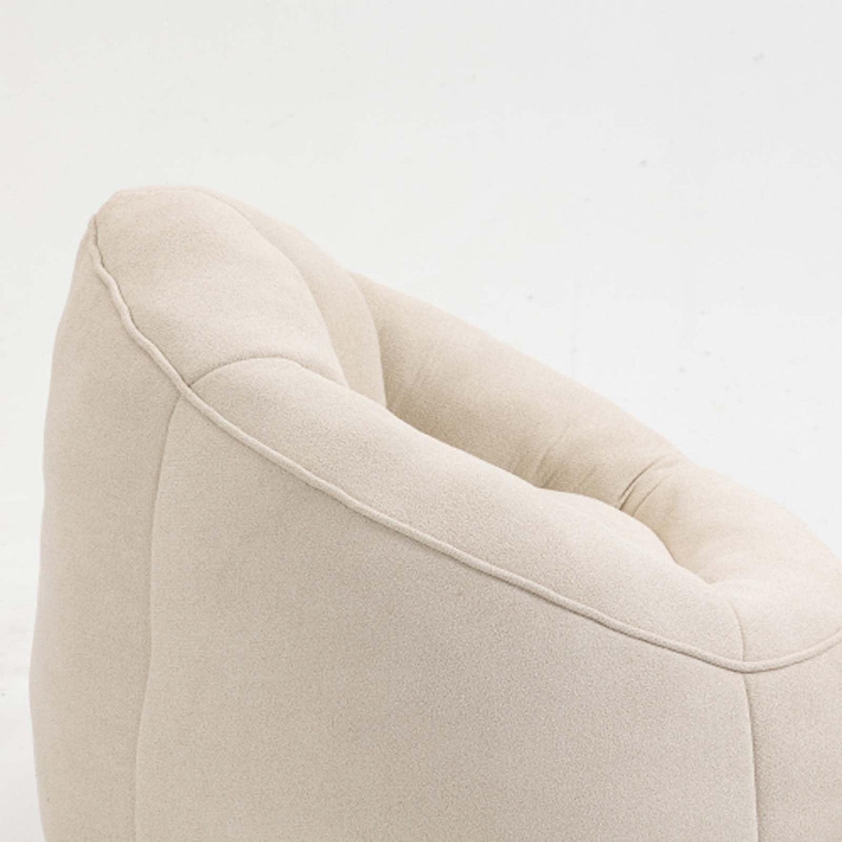 Yellow Memory Foam Bean Bag Chair with Footrest E457