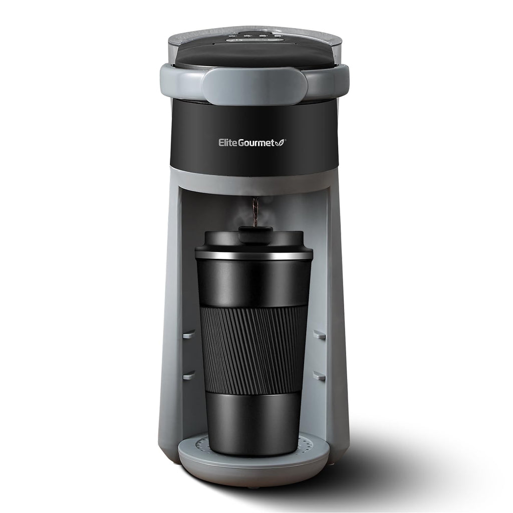 2-in-1 Capsule Coffee Maker, K-Cup & Grounds, Black O973473