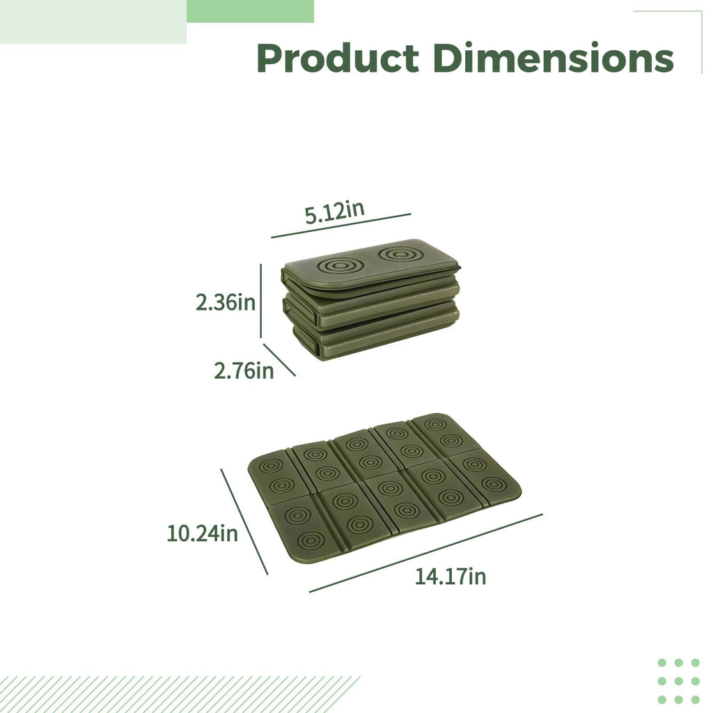 2 Pcs Waterproof Foam Camping Mat and Seat Cushion S286