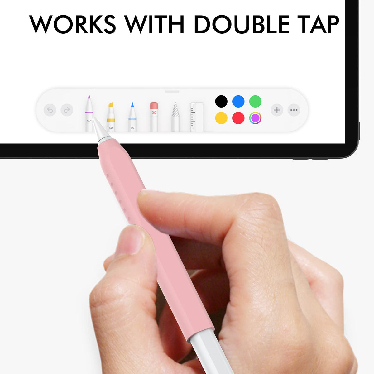 Silicone Grip for Apple Pencil 2nd Generation & Apple Pencil (USB-C) M7863