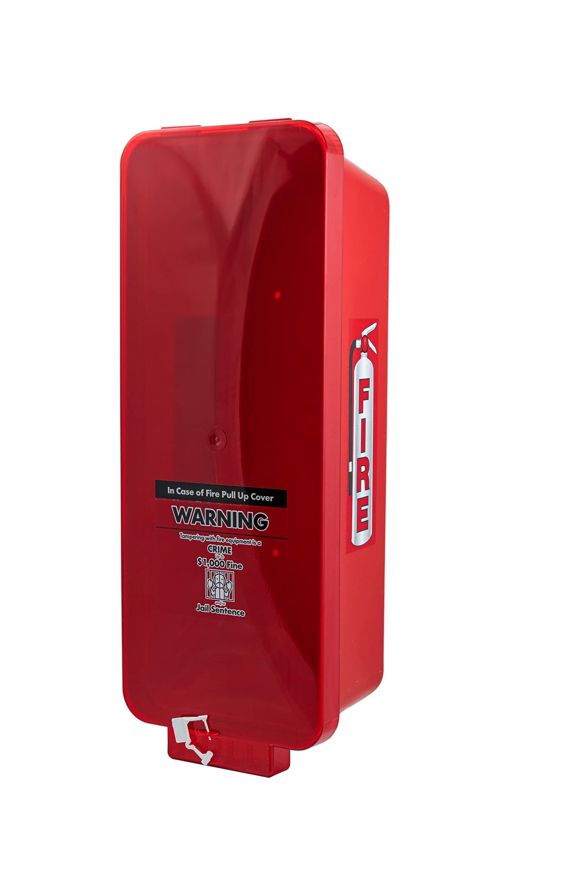 Red Surface-Mounted Fire Extinguisher Cabinet for 2 1/2 lb. or 5 lb. Fire Extinguishers D133