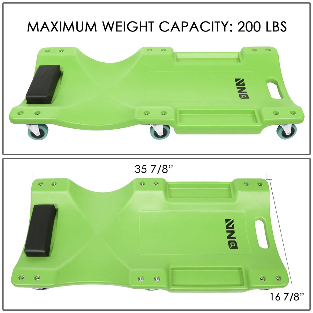 40 Inch Rolling Garage Creeper with Padded Headrest D70864