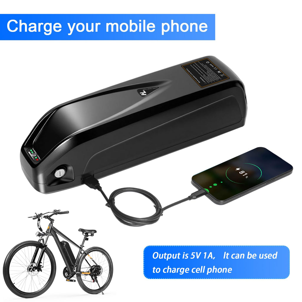 48V 13Ah Lithium Ebike Battery with 30A BMS H424
