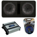 Dual 12" Loaded Sub Box with 800W Amp S9540