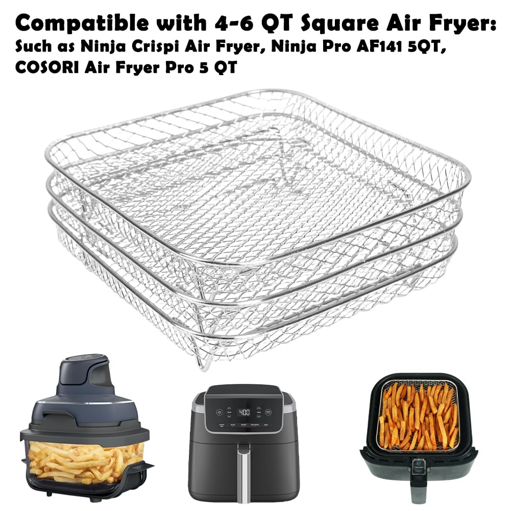 7 inch Square Air Fryer Rack P4610