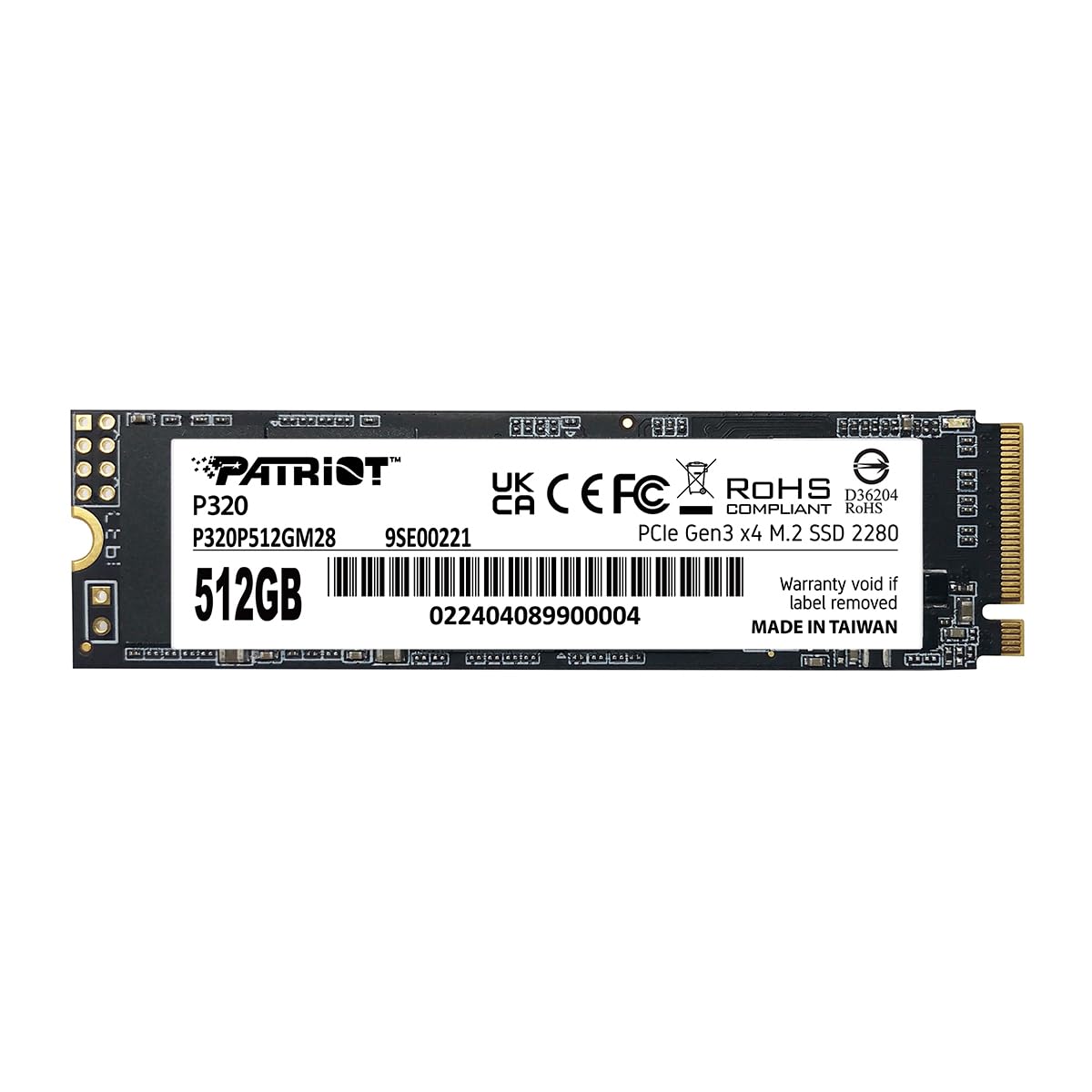 512GB PCIe Gen 3x4 M.2 2280 SSD T109640