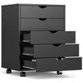 5 Drawer File Cabinet with Wheels I726