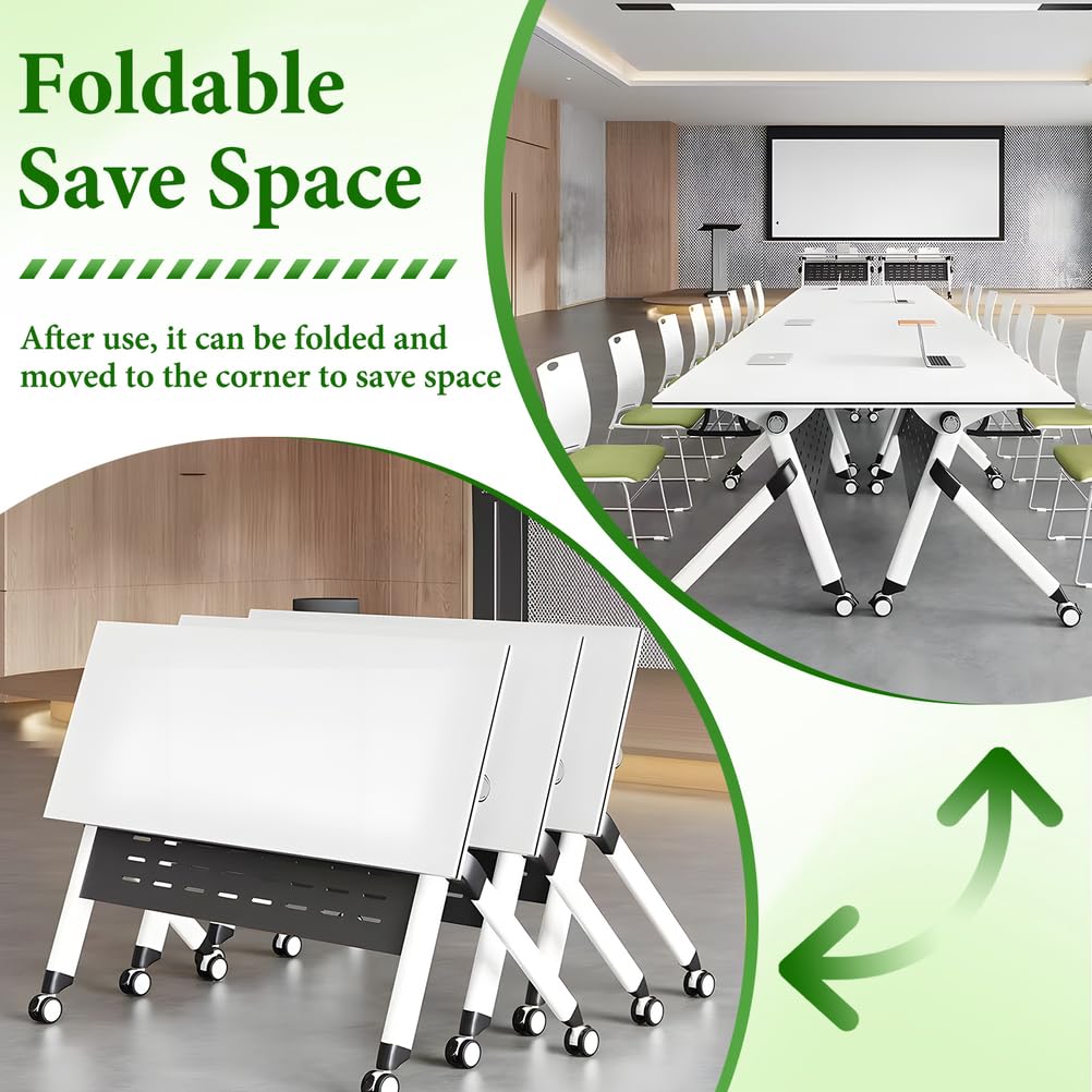 Folding Conference Table 63x24x30 Inch R9036