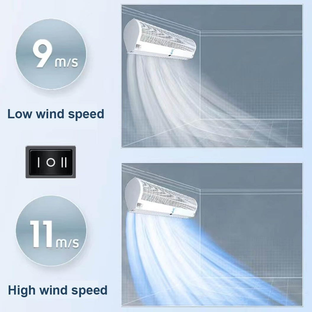 Over Door Air Curtain Fan with Remote Control 60cm K375