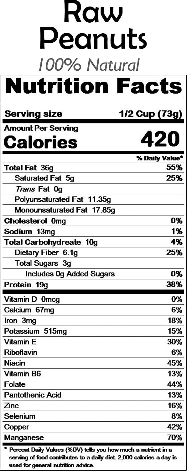Raw Whole Peanuts With Skin 25lbs Bulk Box L3604