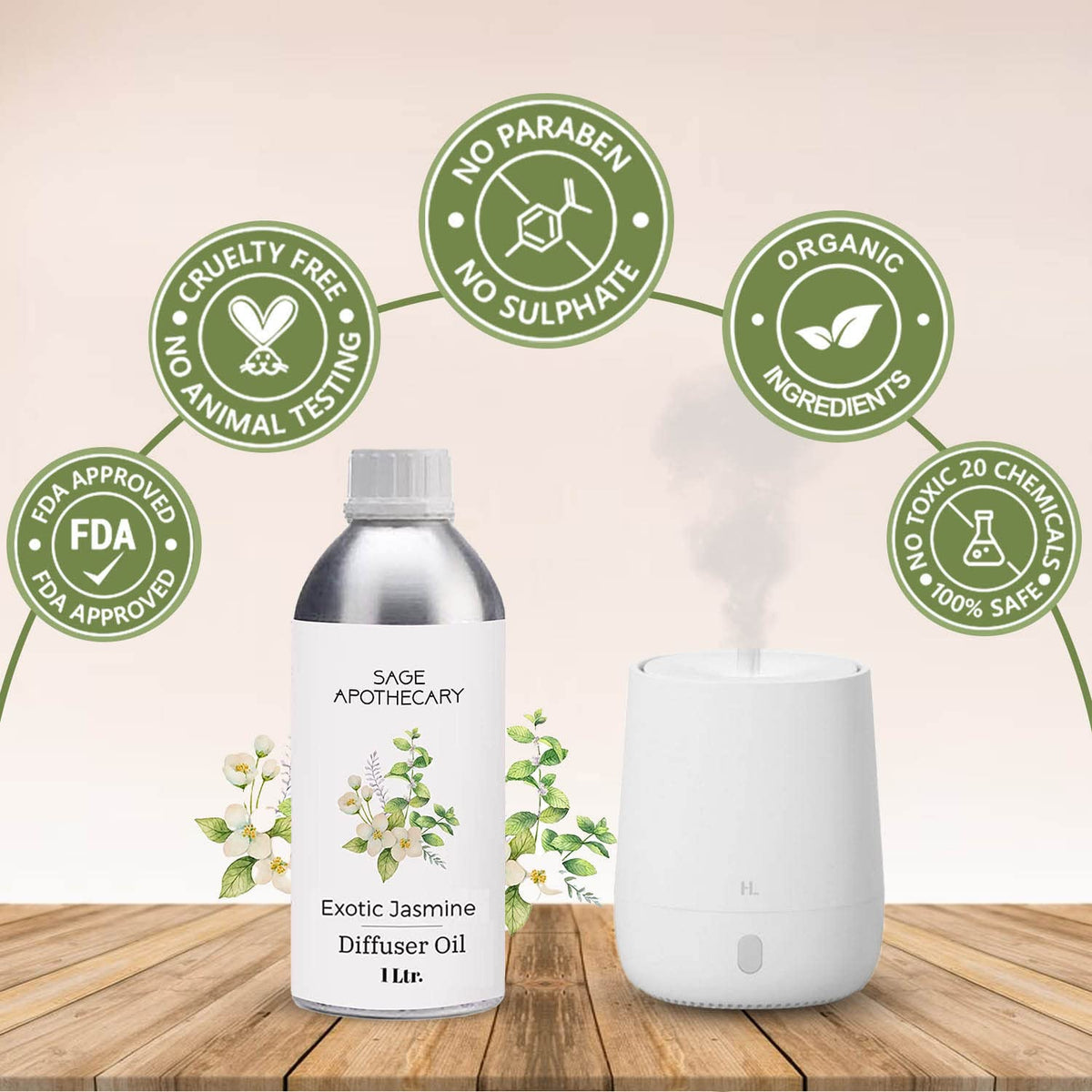 Exotic Jasmine Diffuser Oil 1L X653