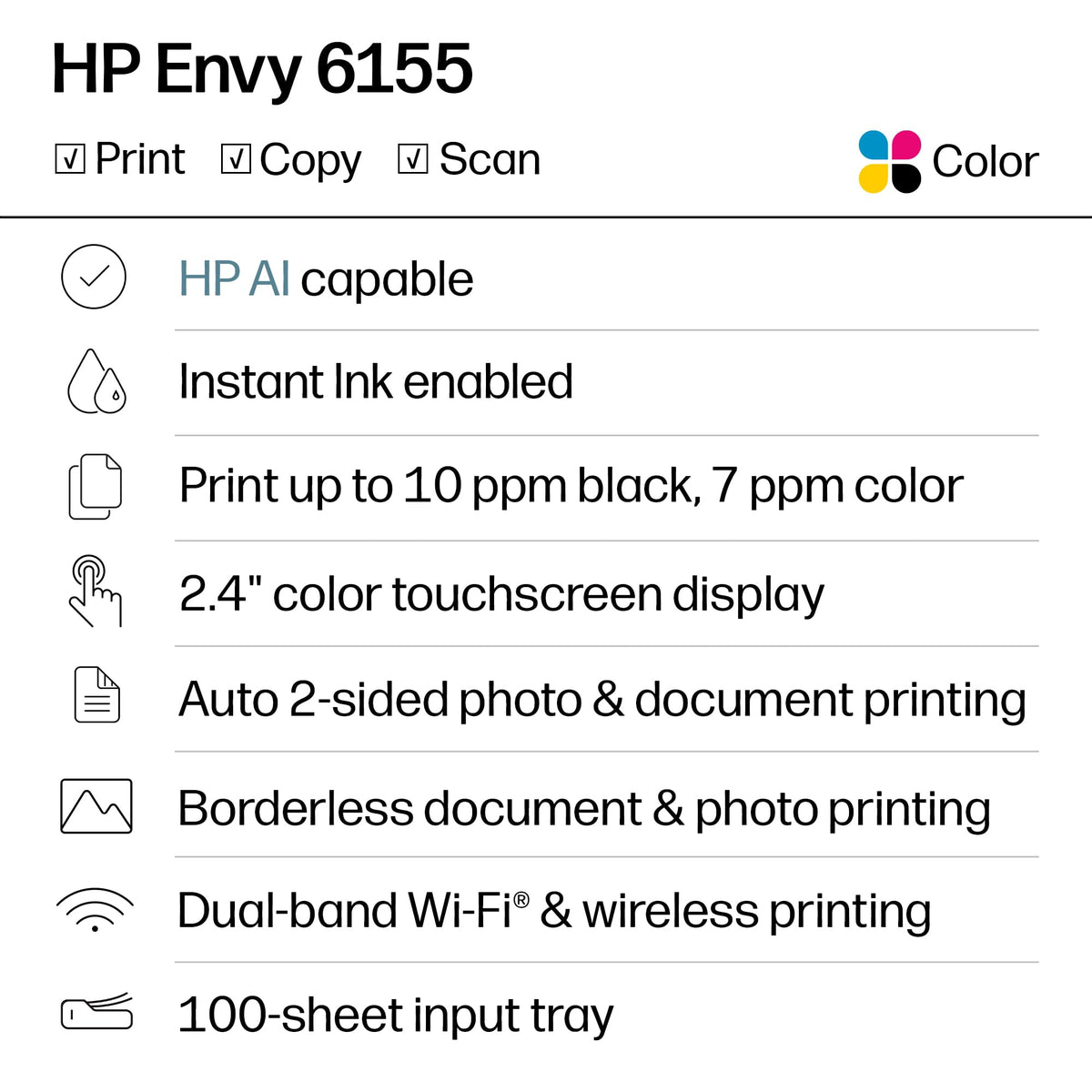 Wireless All-in-One Color Inkjet Printer Z5473