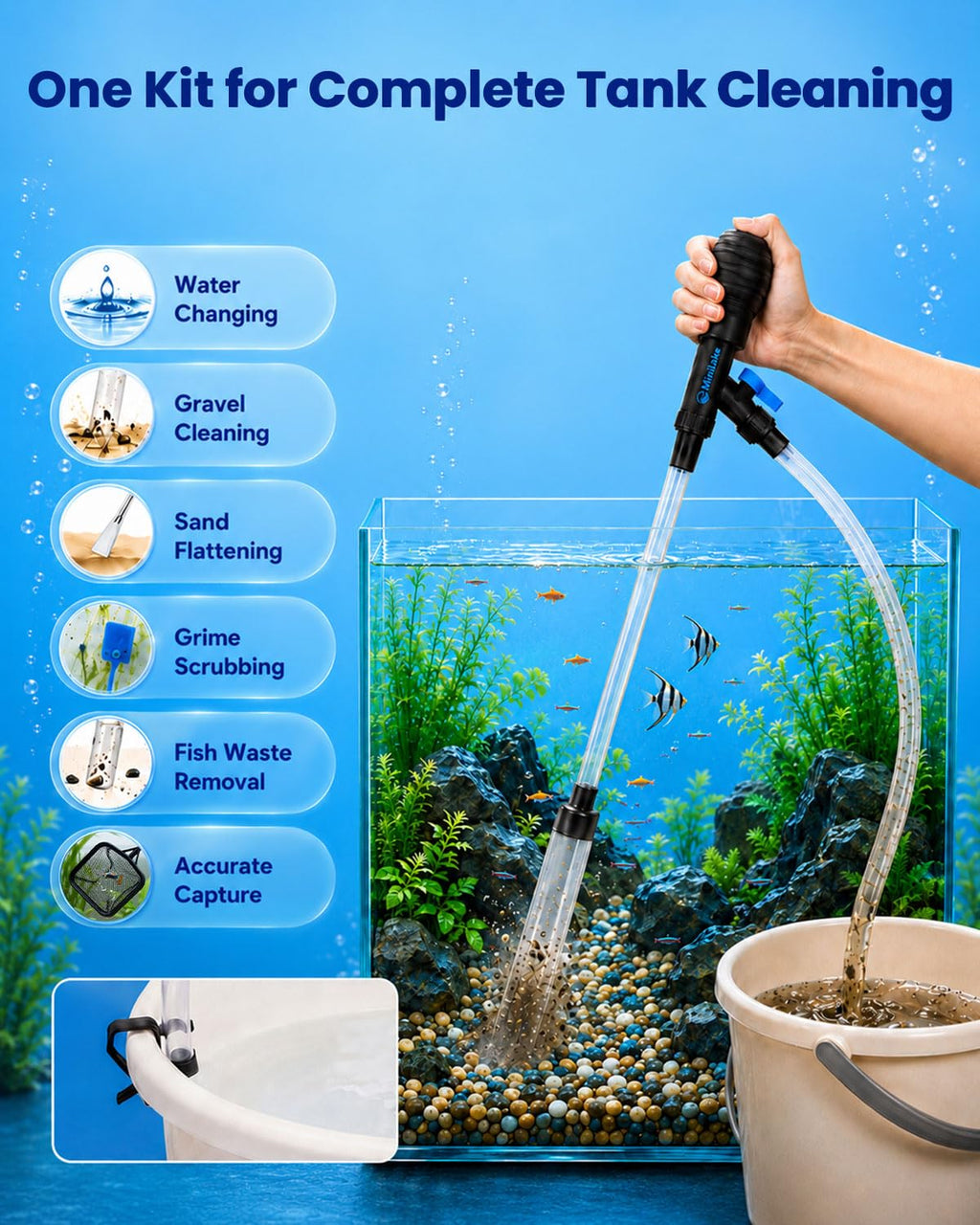 Aquarium Gravel Cleaner Kit X2735