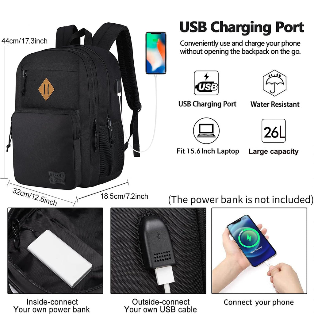 Anti Theft Laptop Backpack with USB Charging Port Z9256