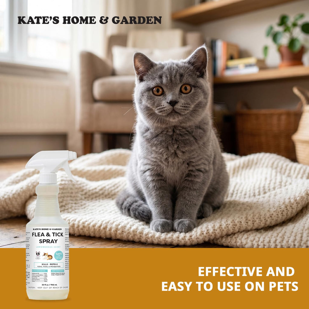 Flea and Tick Spray for Dogs & Cats 32oz W46375