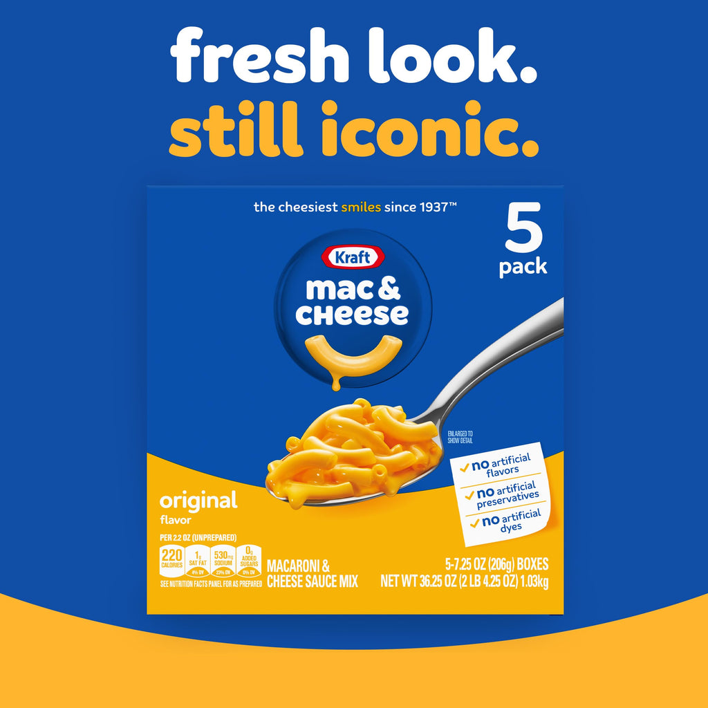 Mac and Cheese Dinner 5 Boxes Original Flavor 7.25 oz C629664