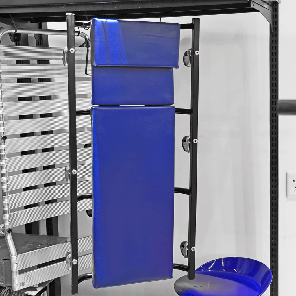 40" Padded Mechanic Creeper with 6 Casters, Blue B560